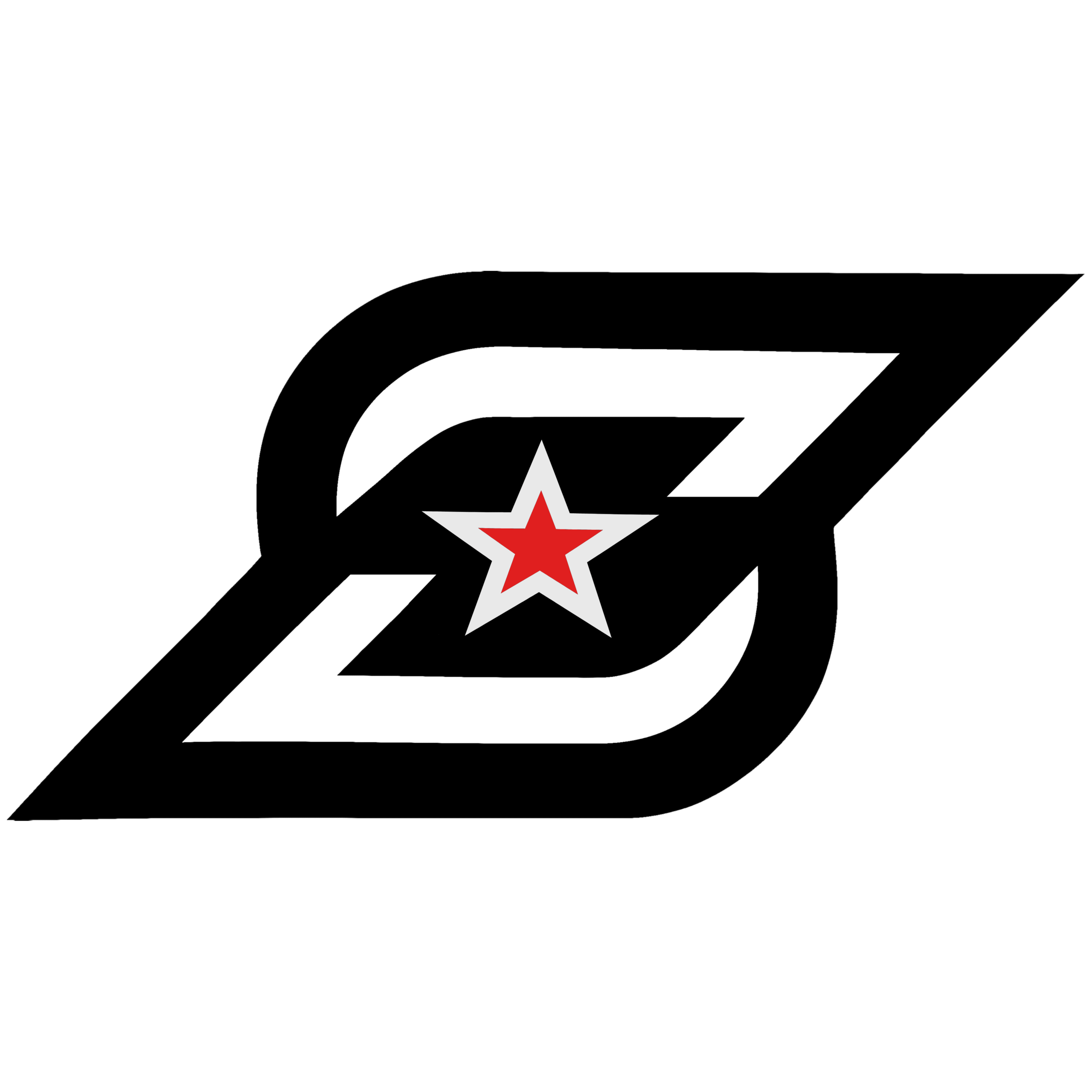 SuperUmbra - Bold black and red streetwear logo featuring a striking star emblem within an edgy geometric design, perfect for urban style seekers looking to make a confident and dynamic fashion statement."