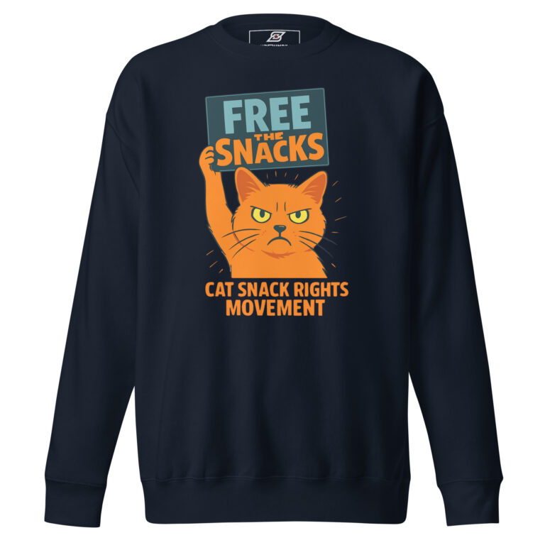 Cat Lovers Graphic Sweatshirt – Funny Protest Design with Bold Pet Humor | SuperUmbra