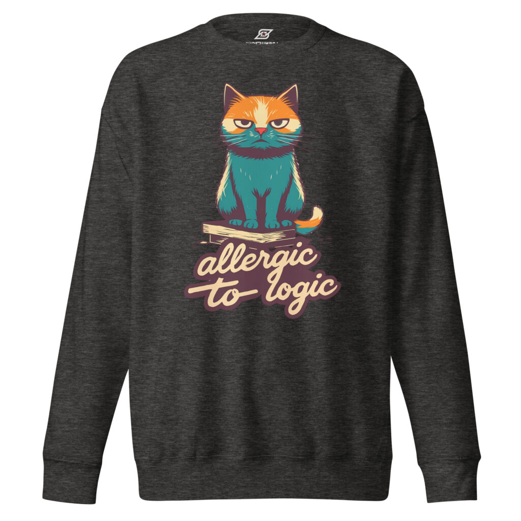 Legendary Retro Cat Meme Allergy Sweatshirt | Epic Comfort & Humor | SuperUmbra