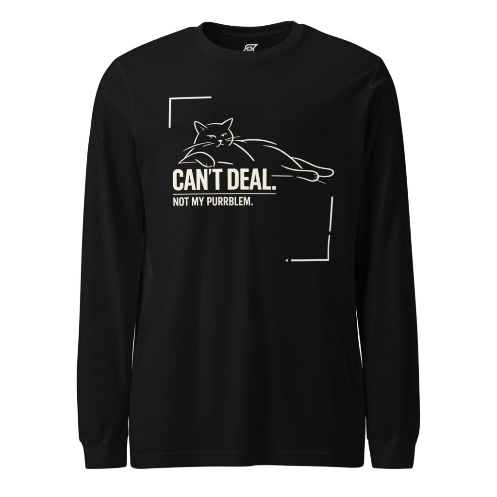 Purrfect Cat Meme Long Sleeve Shirt | Epic Humor Streetwear | SuperUmbra