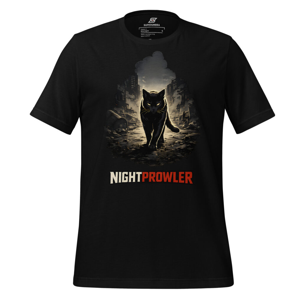 NIGHT PROWLER – Black Cat Urban T-Shirt