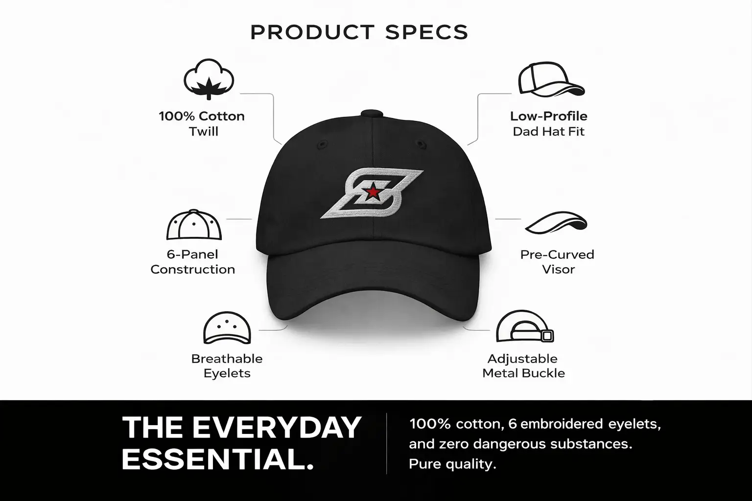Superumbra dad hat prod specs